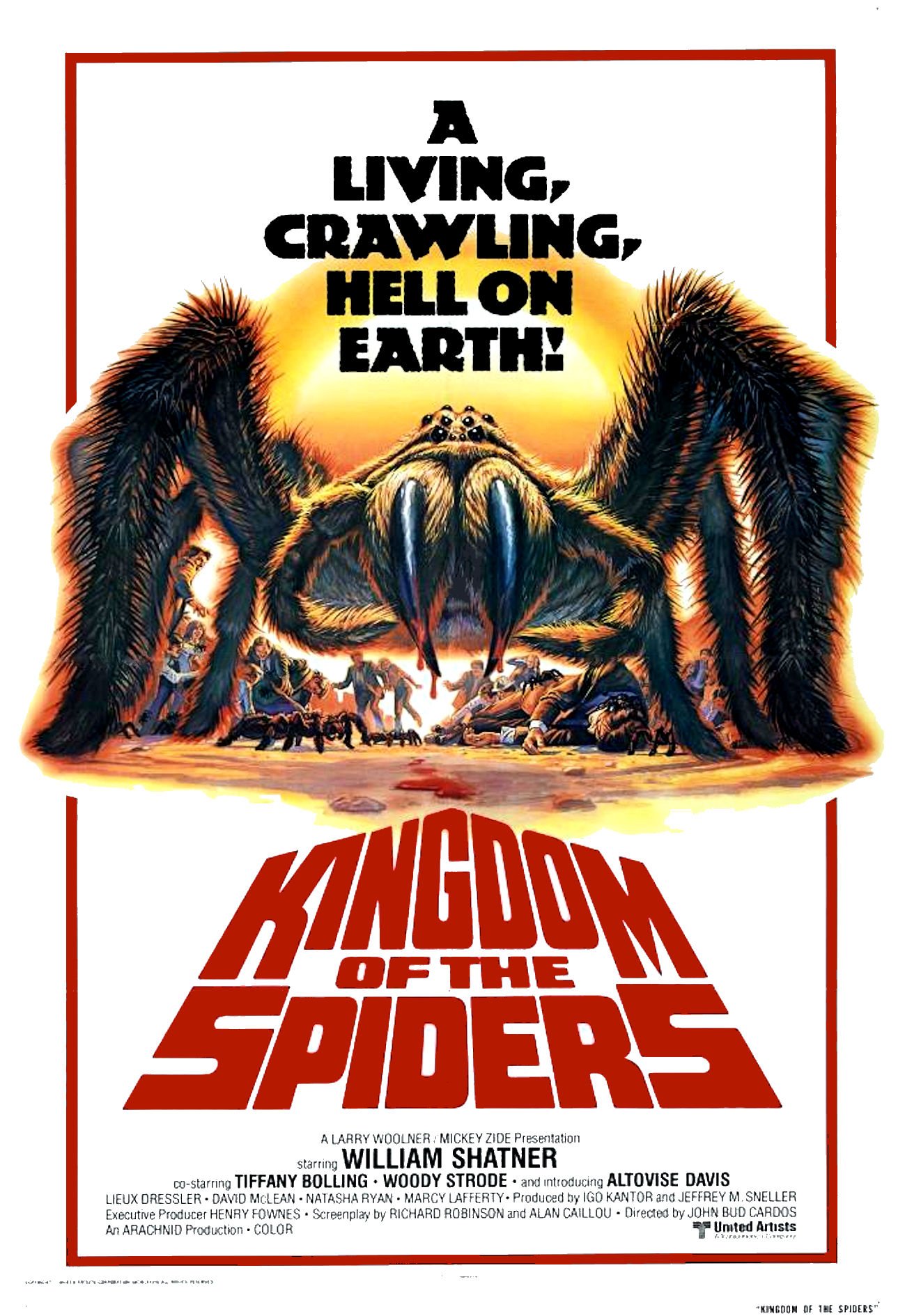Happy 88th birthday to William Shatner. Not a big Star Trek fan but love me some KINGDOM OF THE SPIDERS(1977). 