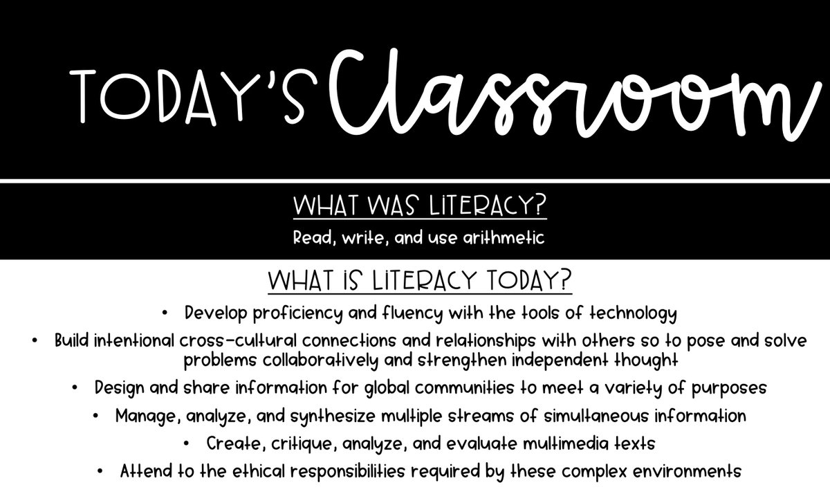 JenDRobinson's tweet photo. Are we teaching today's students? #sbsdedu #USDEDUC562 https://t.co/hkNgmQxpCY