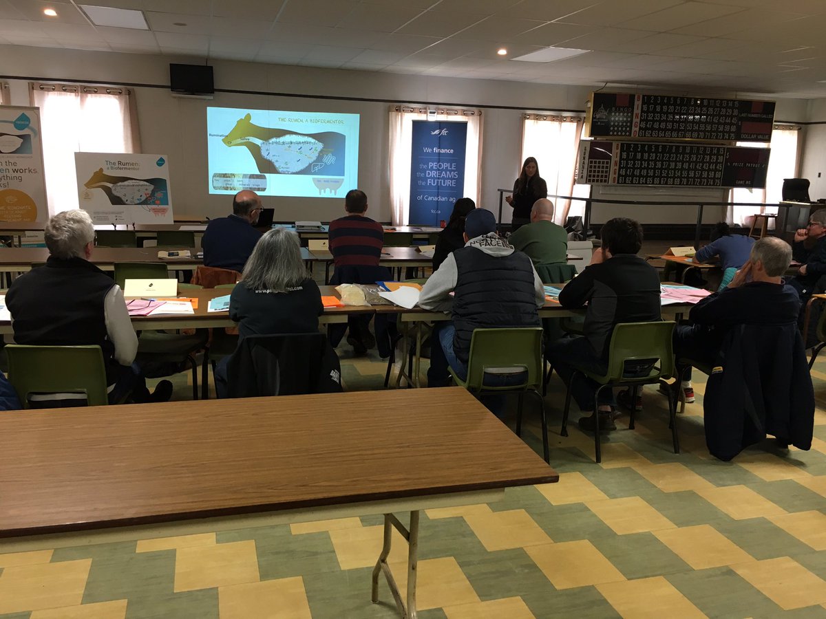 JeffTGunn's tweet photo. In #Miscouche PEI for @Valacta #whentherumenworks workshop! Workshop #5, day 5! It has been a great week in NB and PEI. On to NS next week! Thanks to our sponsor @FCCagriculture and thanks to our presenter, Gabrielle Guitard, Strategic Advisor from Quebec! https://t.co/p4eXyldkgt