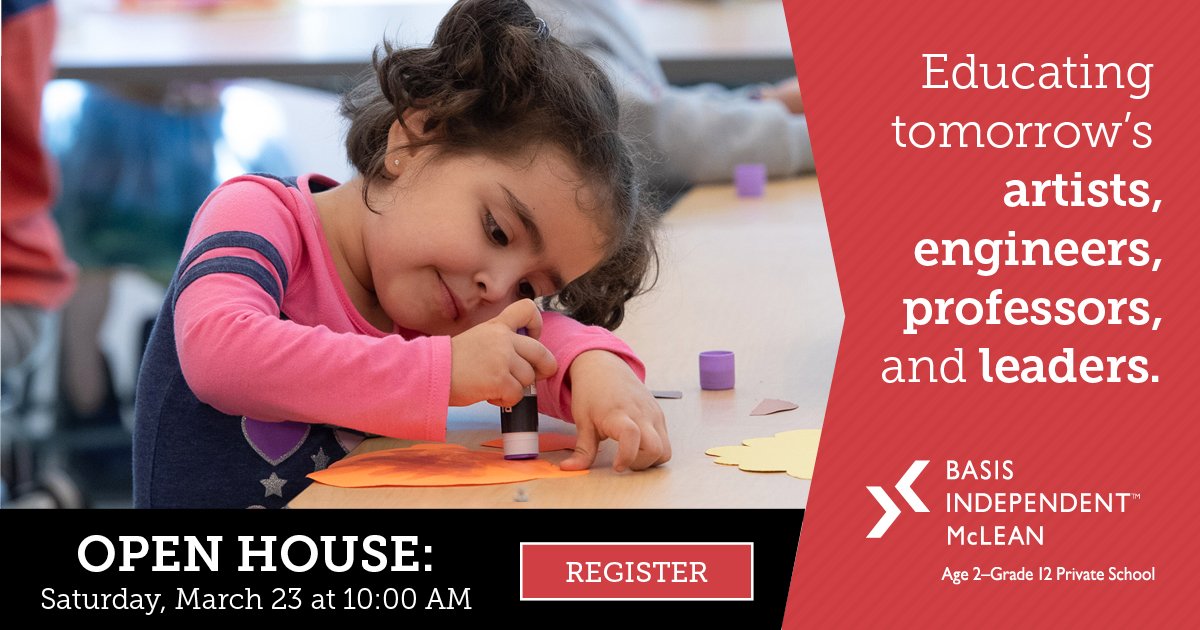 Our final Open House for the 2019-2020 admissions season is tomorrow, March 23.  Register now to join us to learn more about our age 2-grade 12 curriculum.
Visit our website to register now!