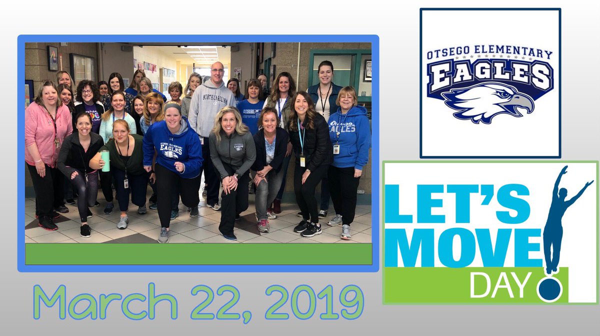 MonahanKim's tweet photo. Love my OTSEGO family. Thanks for kicking off Let’s Move day! #eaglepride https://t.co/tXBwX8sUwx