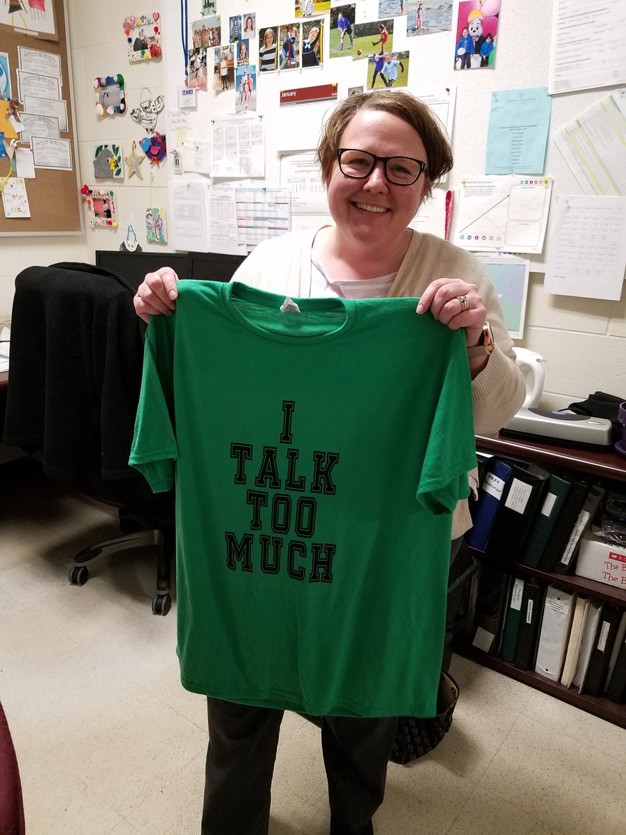 PECS_USA's tweet photo. Staff from The Promise Preschool @kelbermancenter in Utica, NY remind each other to stop vocally prompting learners with this t-shirt. We love this creative team approach to increase student independence! #PECSconsultants #FridayFeeling #SpecialEducation #PyramidApproach #ABA https://t.co/U6GfxMYDh3