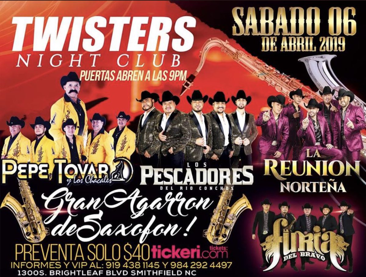 DJPericoNC's tweet photo. Twisters NightClub ๐ช
#JMEntertaiment #GranAgarranoDeSaxofon ๐ฅ๐ท #BringTwistersBack ๐ฅต https://t.co/cGS1p0encF