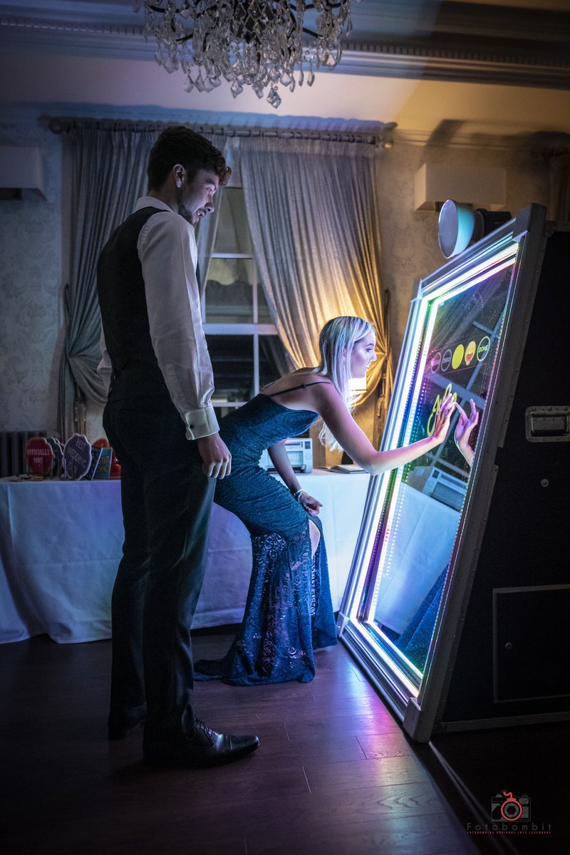 fotobombit's tweet photo. Our unique touch screen photo booth mirror gives your guest a fun and interactive picture taking experience. With color animations, voice guidance that invites them to engage with our mirror. #mirrorphotobooth https://t.co/JXuCoU7clq📸💣 https://t.co/zTCs9ikJLz