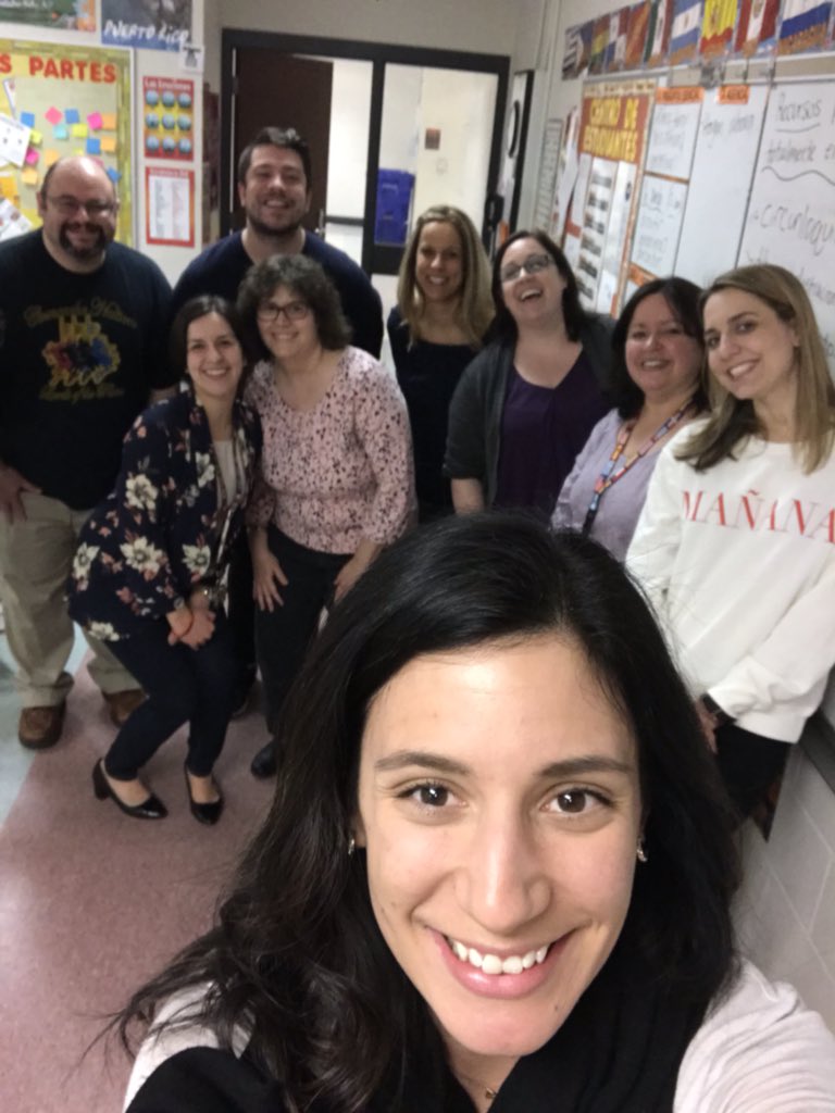 senoritapacheco's tweet photo. Thank you @profeashley for  coming to Taunton High School to run a PD about effective strategies for 100% target language use in the classroom! We are grateful to @Taunton_Schools for funding  invaluable PD for our foreign language program! #reflectiveeducators @TauntonHS https://t.co/k1JHZ6BU7Q