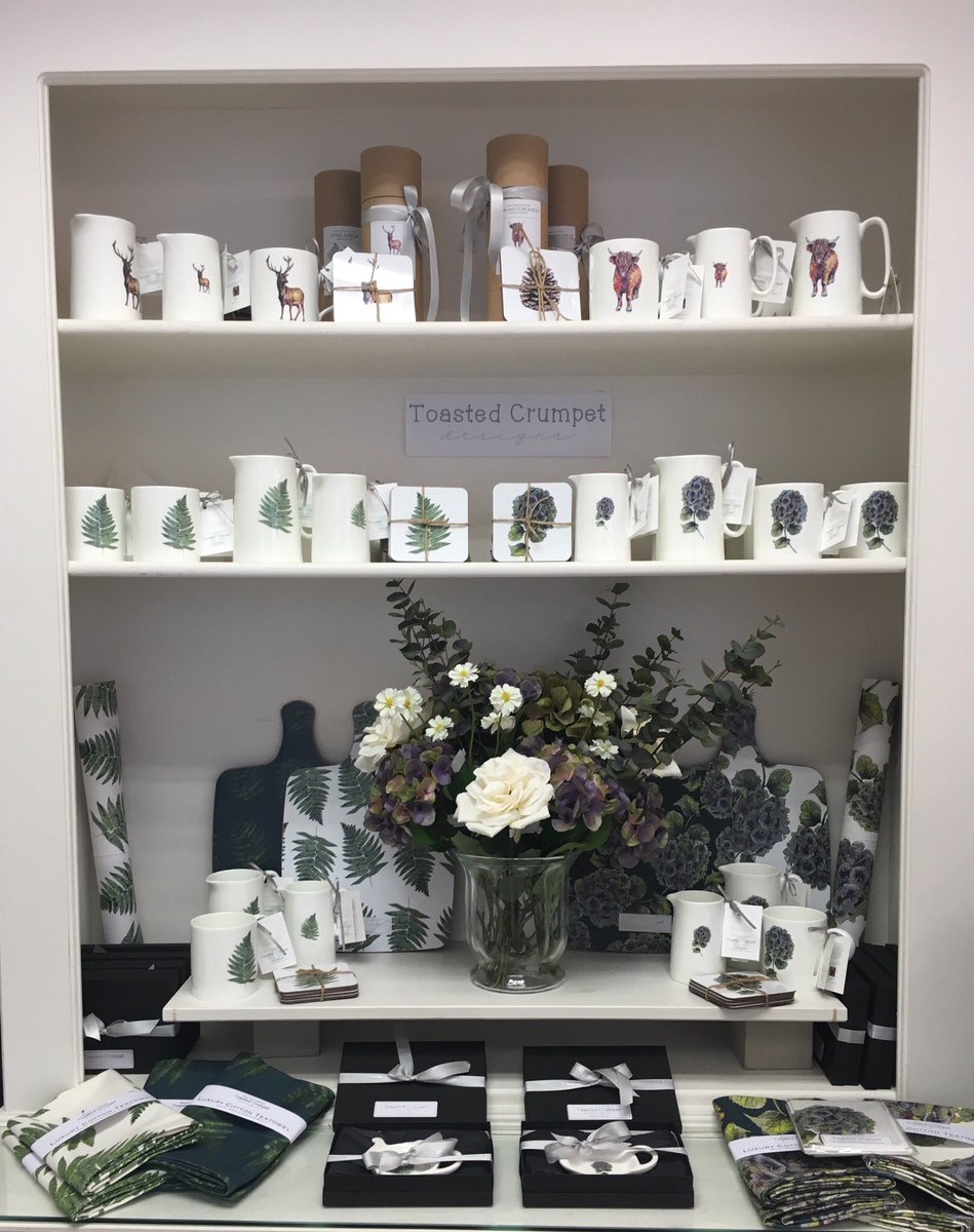 Beautiful new #Hydrangea and #Fern ranges from Toasted Crumpet have arrived at Fezzis! We have #mugs, #jugs, #coasters, #choppingboard, #teatidies and #teatowels. We also have gift wrap in the same prints. One of each please! #MothersDay #percyparkroad #tynemouth #onenorthshields