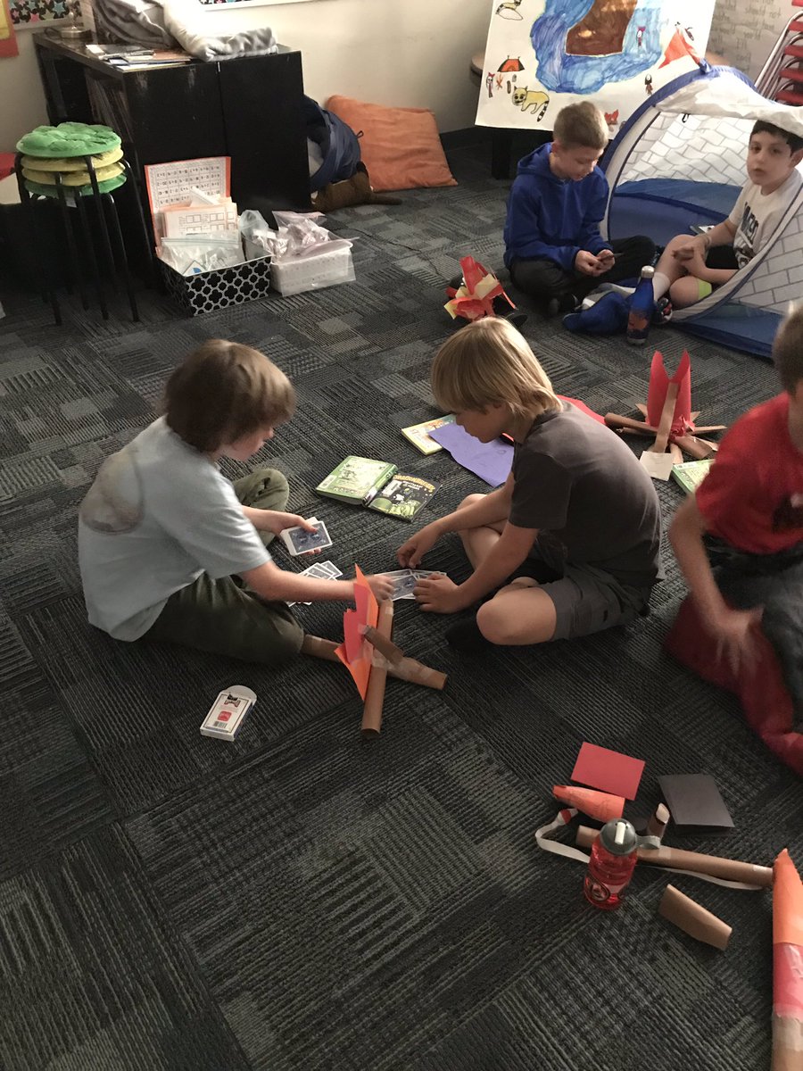 Shillingburgtr's tweet photo. These leaders have researched, calculated miles, and shopped on a budget! Starting our day on our final destination campout. Sharing campfire stories and camp games! What an amazing job they did! @ElementaryFord https://t.co/BKmJRrWtOO