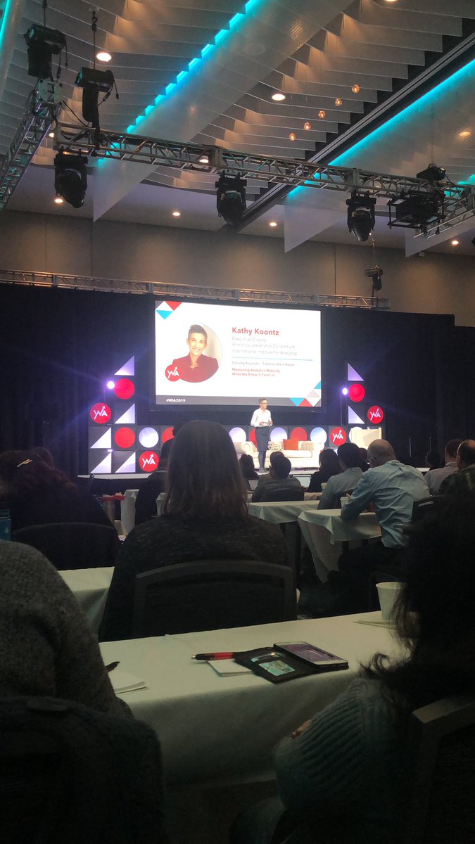 Witt_Analytics's tweet photo. Listening to the last keynote speaker, Kathy Koonz, @wia_conference. It has been a great two days and we are not ready for it to be over. #WIA2019 https://t.co/dEGBNv8OmU