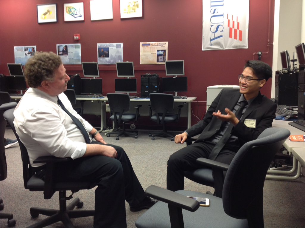 vbschools's tweet photo. Doing @SondraWoodward 's job today for #WeAreVBSchools,  interviewing Mack Stevens @vb_atc #vbofficial #ofad19 https://t.co/z8ulD6KxwG