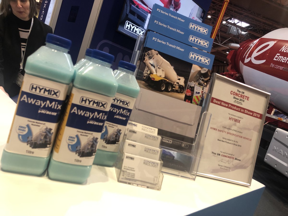 HymixUK's tweet photo. Friday afternoon and this time yesterday we were wrapping up from the #ukconcreteshow  it was a great event this year and we had a lot of feedback and conversation on our award winning @HymixUK ladder less #readymix vehicle which will soon be in service. #ukmfg #ukconstruction https://t.co/igehJflsGU