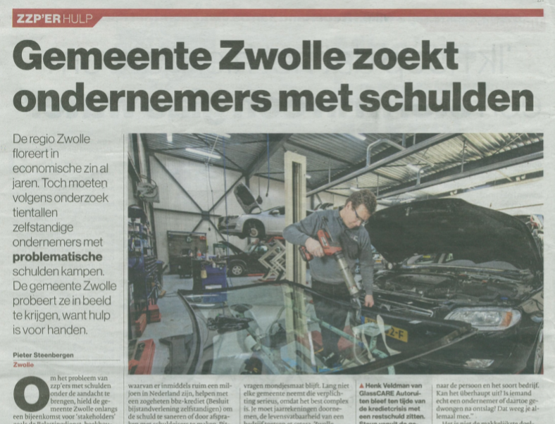In De Stentor van 15 maart deelde ondernemer Henk Veldman zijn verhaal. Hij is eigenaar van GlassCARE Autoruiten en overwoog te stoppen met zijn zaak. Toch koos hij ervoor om door te vechten. Zie: bit.ly/2ToUDKj #MKBDoorgaan #Stentor #Glasscare