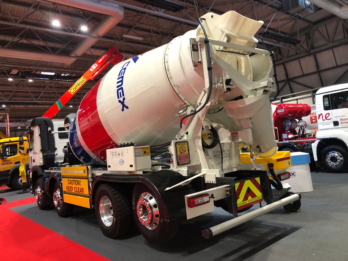 HymixUK's tweet photo. Friday afternoon and this time yesterday we were wrapping up from the #ukconcreteshow  it was a great event this year and we had a lot of feedback and conversation on our award winning @HymixUK ladder less #readymix vehicle which will soon be in service. #ukmfg #ukconstruction https://t.co/igehJflsGU