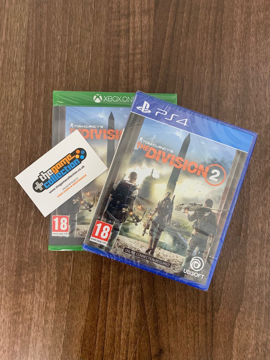 game_collection's tweet image. This weekend's Twitter #competition is NOT damaged! Go us. Same stuff applies though... FOLLOW US AND RT to win a copy of 'The Division 2' on the format of your choice! The winner will be announced on Monday 25/3/19 at 3pm! #TheDivision2 #Ubisoft #giveaway #PS4 #XboxOne