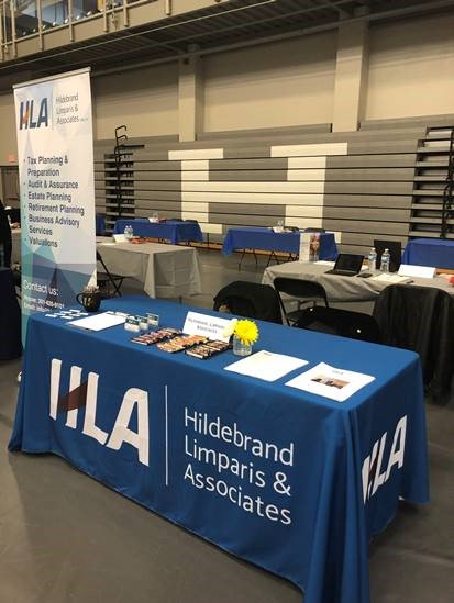 Two of our very talented accountants at the Hood College Career Fair, scouting for more tax and accounting talent to join our great team here at Hildebrand, Limparis &amp; Associates!
#HLA #accounting #finanace #CPAs #teamwork #goodbusinesspractices #ethics