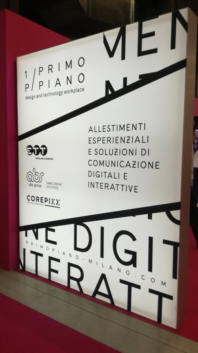 1P_PrimoPiano's tweet photo. Questa settimana i rappresentanti di @1P_PrimoPiano hanno partecipato a due eventi a Milano sui temi del retail, delle tecnologie interattive e dell'innovazione: il Future Lab e lo Shop Expo.
Ecco alcune immagini di queste giornate!
#retail #ettspa #absgroup #corepixx https://t.co/sYSNRFnqx6