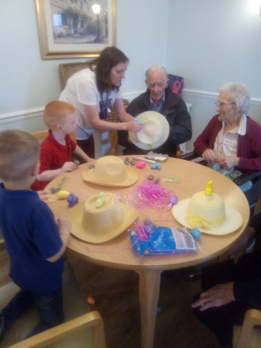 CrossgateHome's tweet photo. We had a good afternoon making Easter bonnet with our friends. https://t.co/B8IMGeVC4t