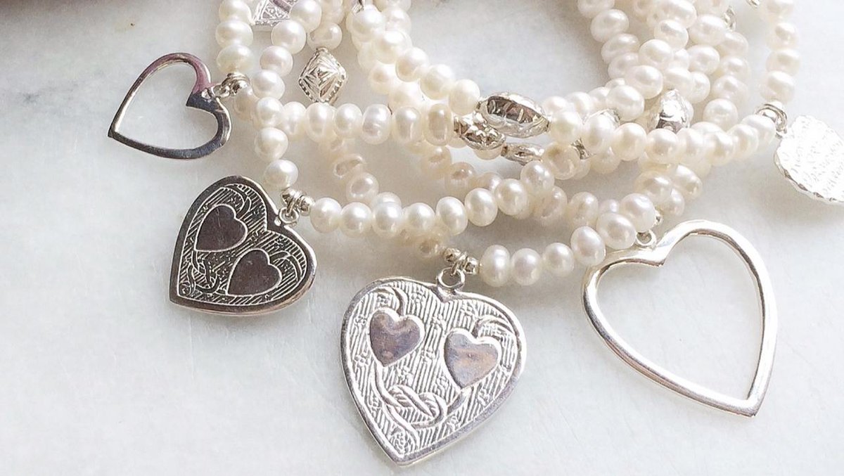 Hearts + Pearls 💕 wear for to wrap yourself in pure love | #jewelrywithmeaning bit.ly/2wL9eVZ
