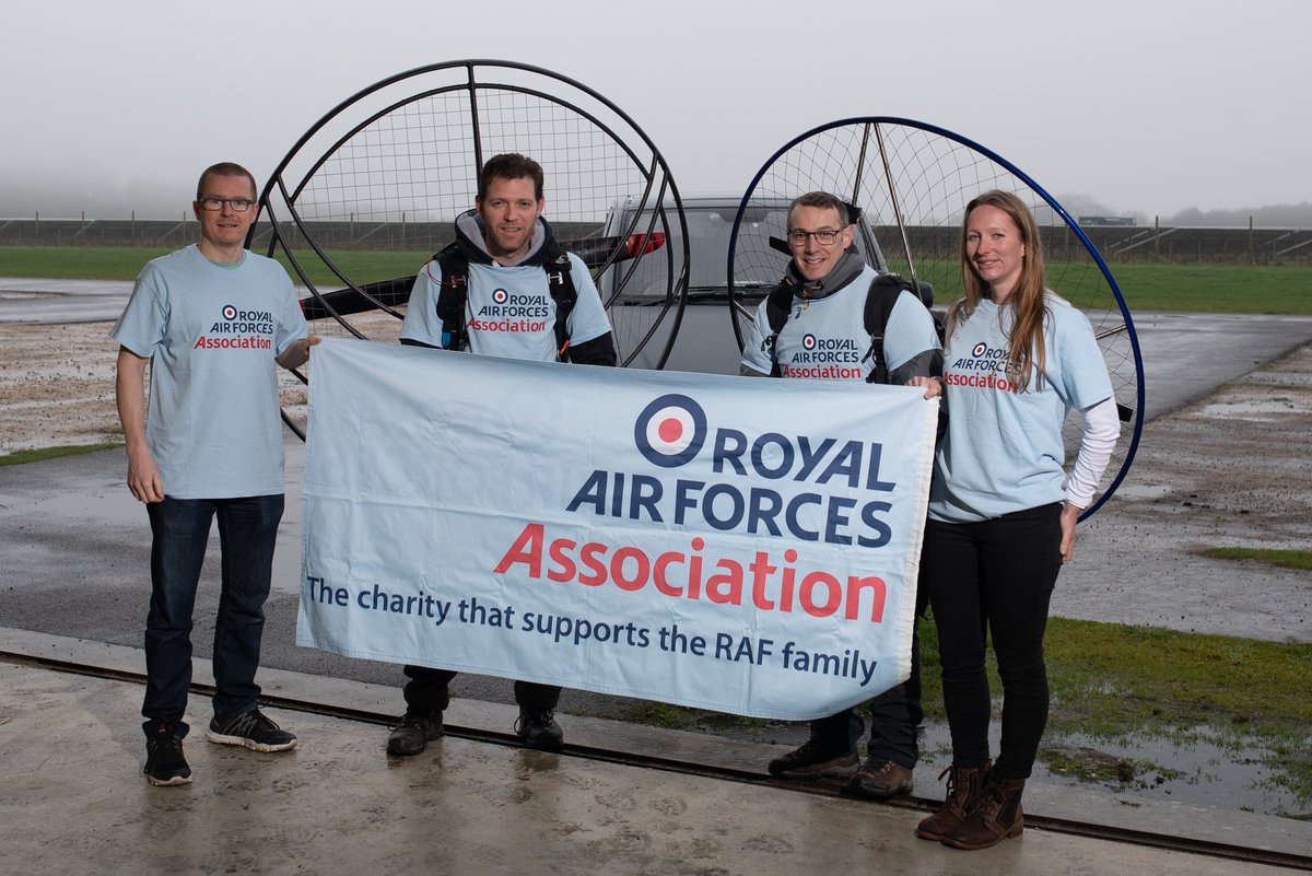 RAFAssociation's tweet photo. A record-breaking RAF Officer and his friend will attempt to fly 260 miles in two days over 40 current & former RAF stations in April in #paramotors! Their #RAFA40 challenge aims to raise funds for us - please visit their #justgiving page and support them: https://t.co/nfRlOTWIa3 https://t.co/dj4DolzFXl