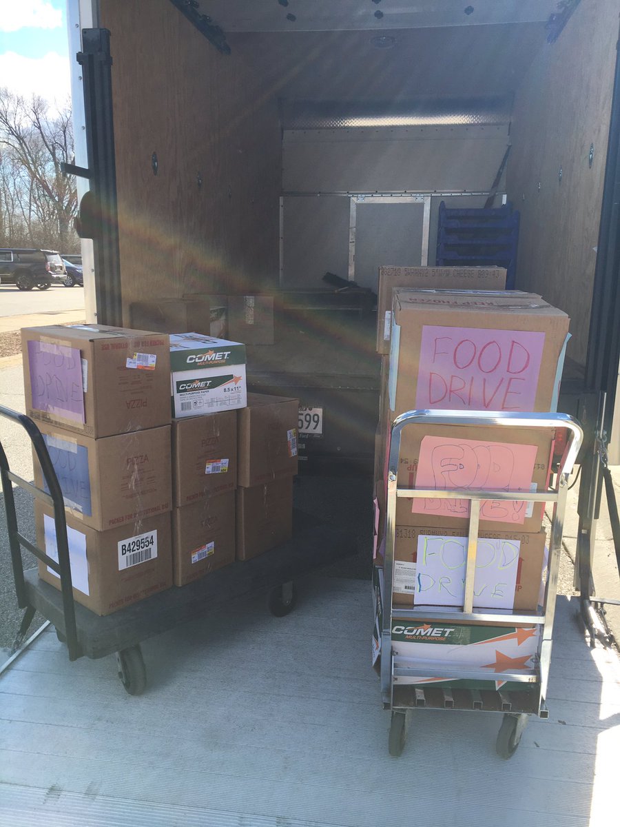 <a href="/ccsd21london/">London Middle School</a> raised 770 cans (24 boxes!) and over $800 to benefit the Wheeling Food Pantry!! #WeAreLondon #ccsd21 #fooddrive