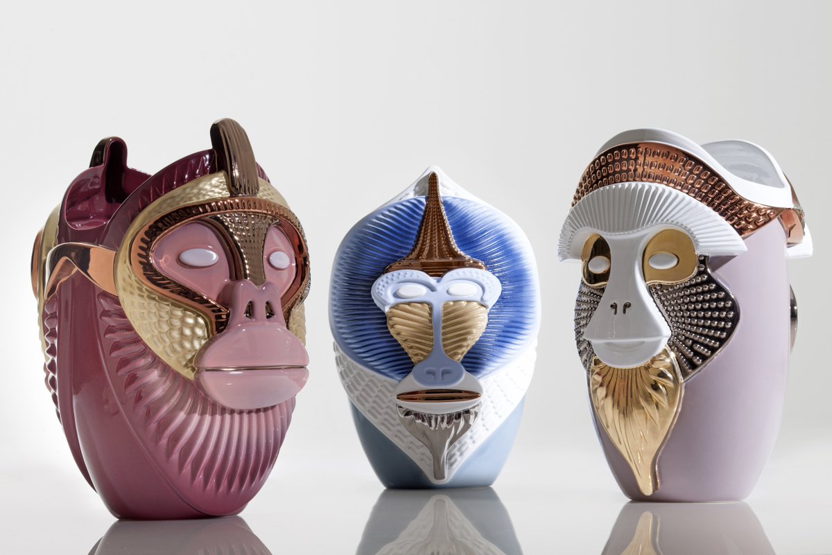arkitectureow's tweet photo. Ceramiche decorate come pezzi d’arte. Fusione di caratteri animali ed immaginari https://t.co/pMwAh4VRpq