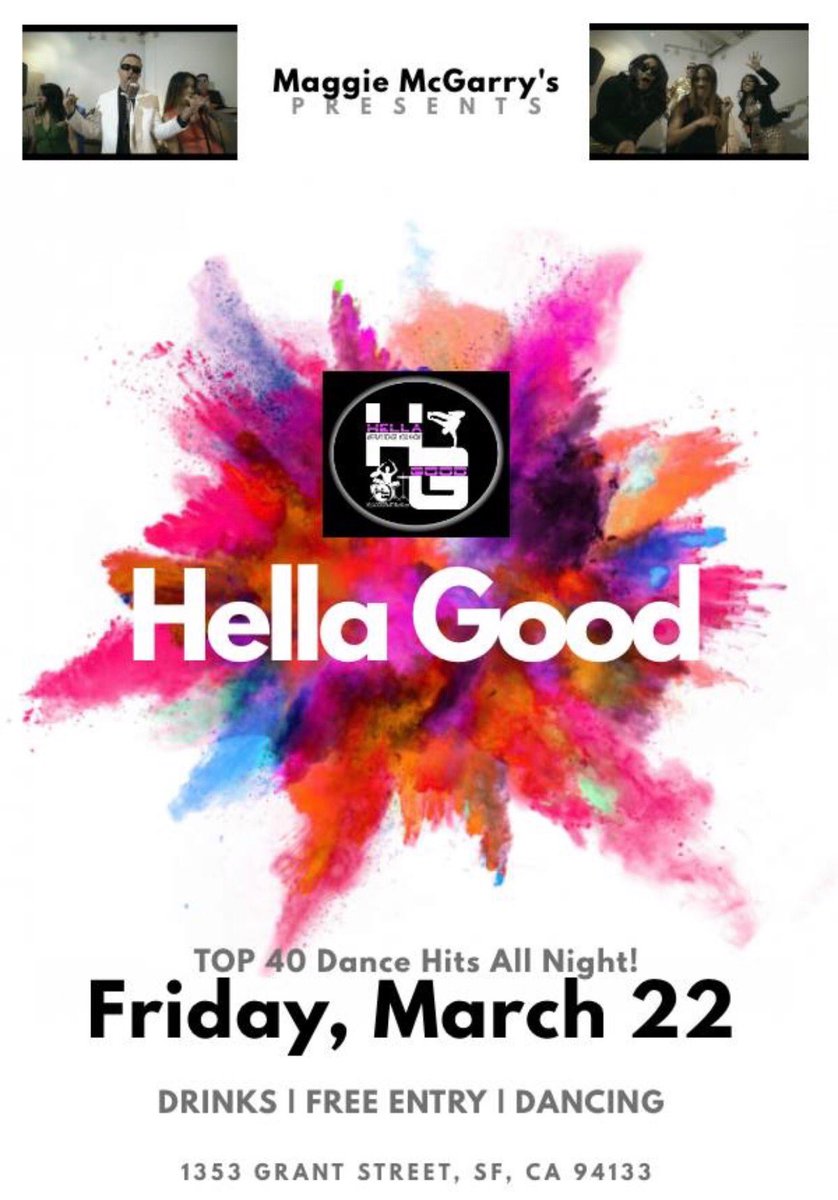 MaggieMcGarrys's tweet image. #livemusic tonight on Grant Avenue . #hellagood take the stage at 10pm...