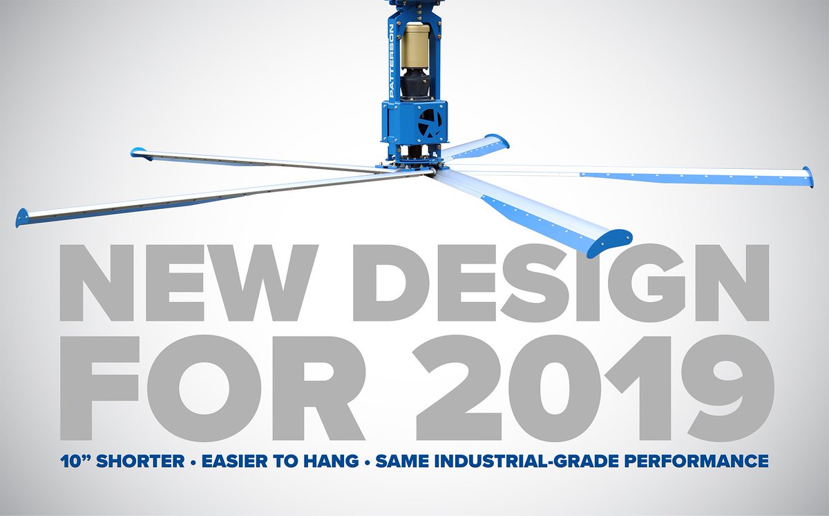 Patterson Fan Co On Twitter New Design For 2019 Makes The High