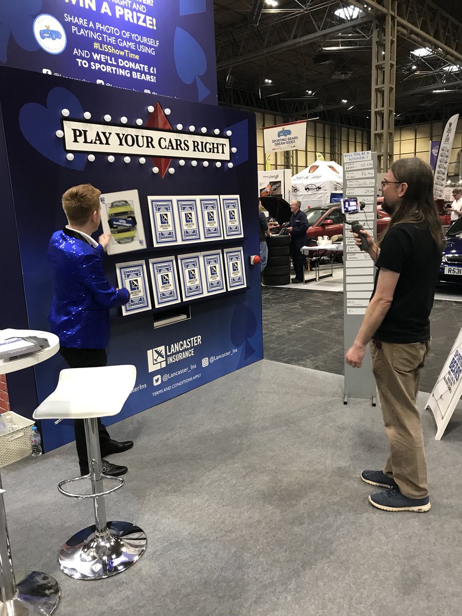 Lancaster_Ins's tweet photo. Ian Seabrook from Hubnut has joined us for a game of โPlay Your Cars Rightโ....is it higher or lower? #LISShowTime @HubNutVids https://t.co/xbRQjS2ooU