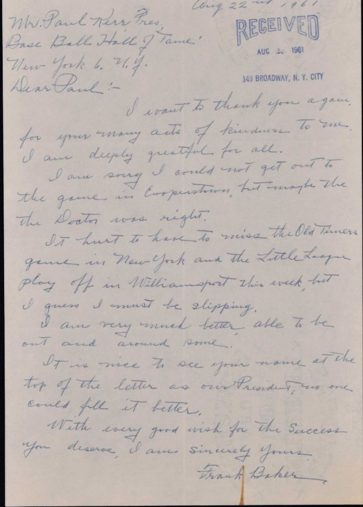 haulsofshame's tweet photo. @reaonline selling a #HomeRunBaker letter stolen from @baseballhall of fame's internal office files. #AllThePresidentsLetters #PaulKerr https://t.co/S6qMgFi8X0 https://t.co/AQKg7zVFuz