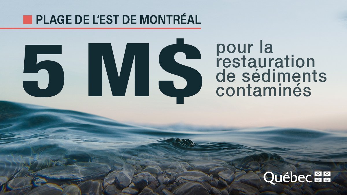 Ce soutien permettra de restaurer des sédiments d’un site stratégique situé sur le bord du fleuve afin de bâtir un nouvel espace vert. <a href="/MTL_Ville/">Ville de Montréal</a> devra notamment utiliser un système de traçabilité pour suivre les déplacements des sédiments contaminés. ➡️environnement.gouv.qc.ca/infuseur/commu…