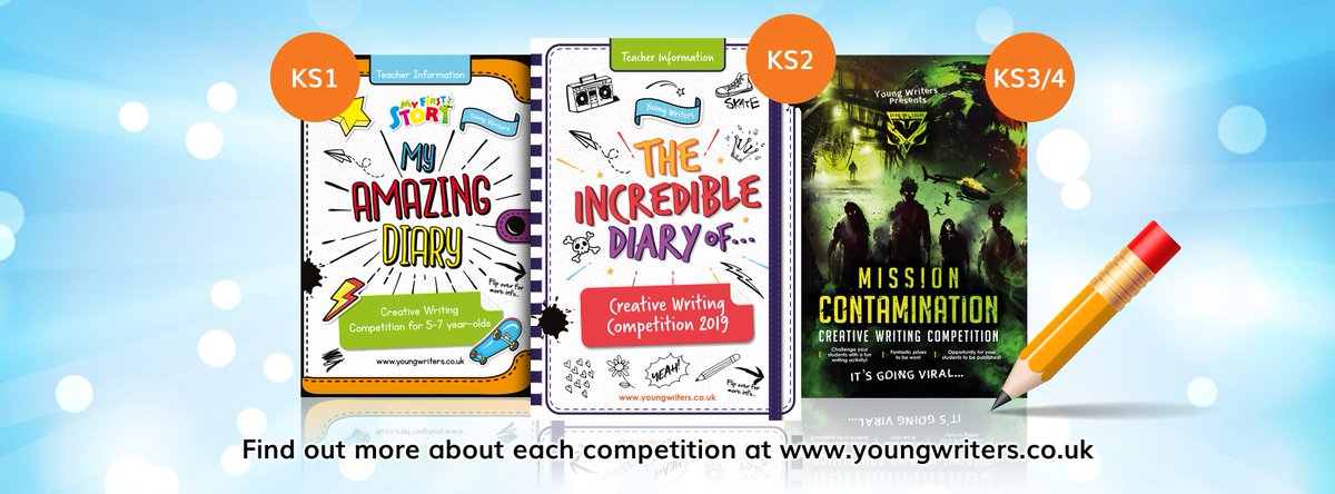 YoungWritersCW's tweet photo. Are you planning your lessons for next week this weekend? Make sure you check out our fantastic #creativewrting competitions which #teachers & pupils across the UK are LOVING! With no planning and free #resources, why wouldn't you? ๐ https://t.co/6Jc5jOdtdx https://t.co/5eFTZeJ3wK