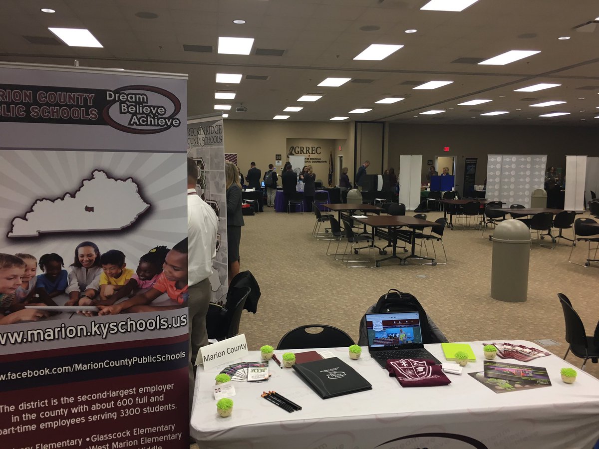 MikeAbell8's tweet photo. WKU Job Fair at GRREC today.  Recruiting for the future! https://t.co/wLNU8LhWRf