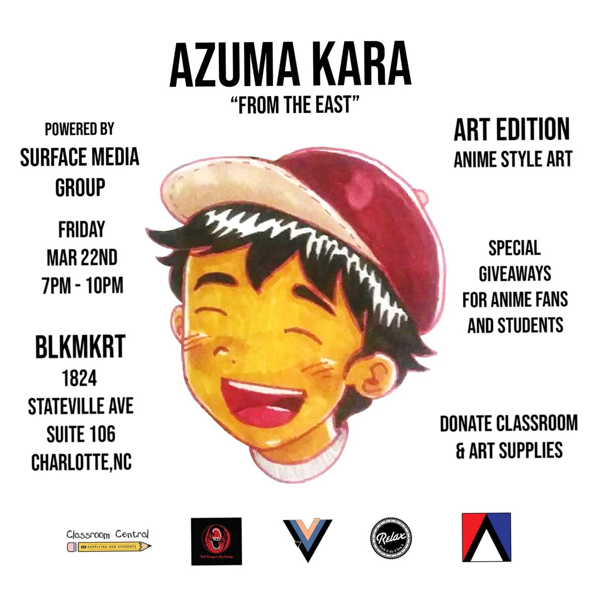 whatisrelax's tweet photo. Come out to the show tonight 7-10!.
Ill be there crumping to naruto intros.
#art #anime #clt #charlotte #azumakara #east #campnorthend #blkmrkt #illustration #animation #visualart #2d #whatisrelax #armadaskateshop #donation #weekend #artshow #nc #tonight https://t.co/pTTscBEsCr