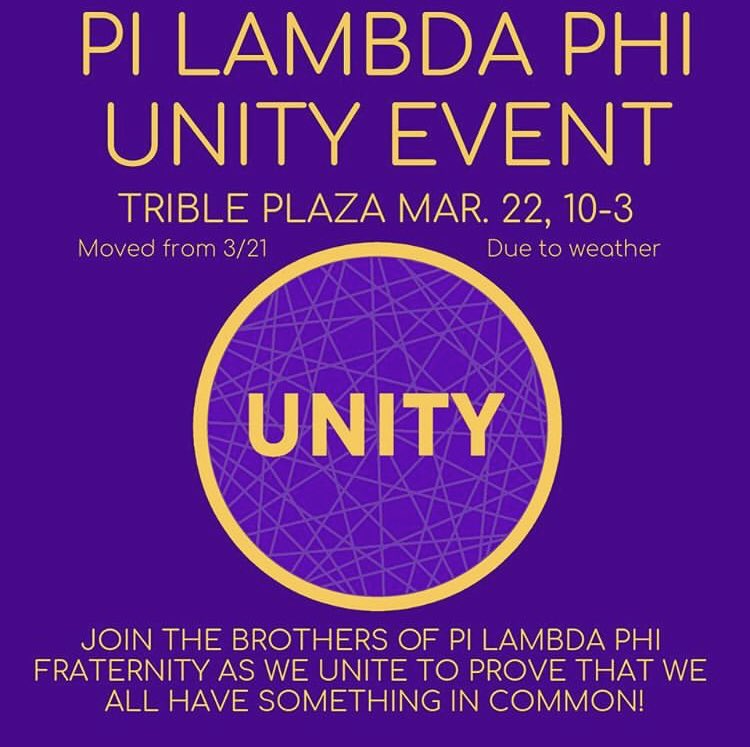 CNU_IFC's tweet photo. Join @CNUPilam for their Unity Event today in the Trible Plaza! See how we all have something in common! https://t.co/ycvsaRvg6r