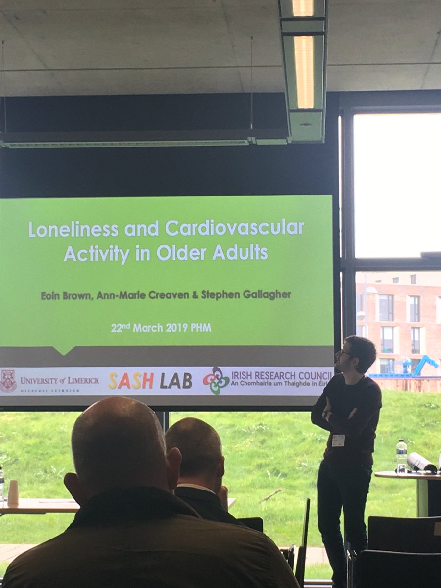 Loneliness and stress reactivity in older adults- who are not as lonely as the media portrays compared to students !great presentation by <a href="/EoinBrun/">Eoin Brown</a> <a href="/SASHLab/">SASHLab</a> #phm2019