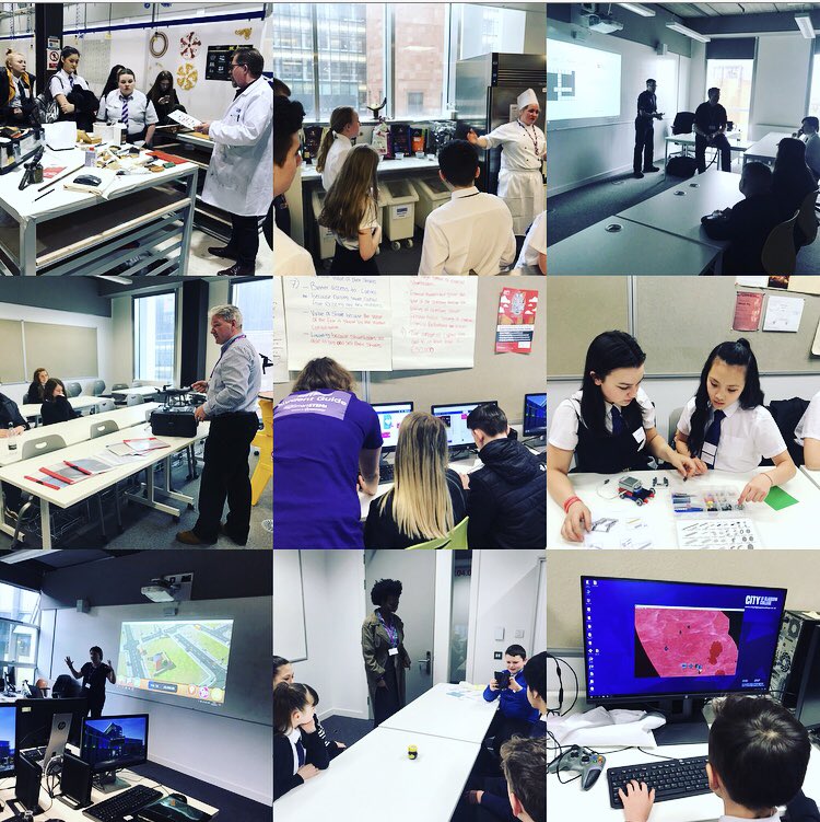 SmartSTEMs's tweet photo. What an #awesome campus @CofGCollege has! #We had some fantastic workshops today around construction, coding, drones,cookery, paint chemistry, games development, maths, social media, cyber security and engineering with Lego! Thanks for another great  #HUBEvent #collabiskey 🙌🎉 https://t.co/0fhevKGJBu