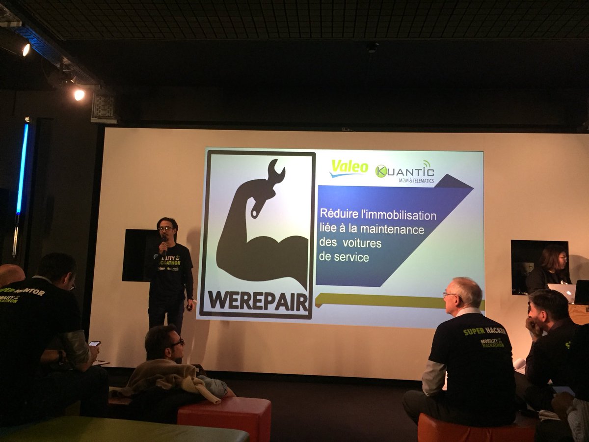 BeMyAppFR's tweet photo. L’heure des pitchs finaux pour le #MobilityHackathon ! 🚀🤩✨ @Valeo_Group @KuanticM2M https://t.co/CECKaJsJuX