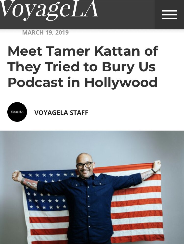 comedypopup's tweet photo. Shout out to @TamerKattan and @VoyageLAmag for this article about Tamer and the They Tried To Bury Us Podcast #cpupodcastnetwork #cpupodcasts 
https://t.co/Kapowk8xm9 https://t.co/nCqcO2DPw2