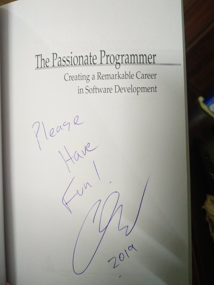 masaldaan's tweet image. Benefits of attending @agileindia #AgileIndia2019, mind blown @chadfowler's keynote & got my copy of #passionateprogrammer signed
