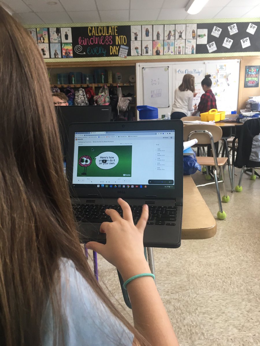 Mrs_Bozard's tweet photo. More fraction fun on this rainy Friday! @edpuzzle #mathwithmissdini #LeopardsDen @LincroftSchool https://t.co/bnCI9sAOvm