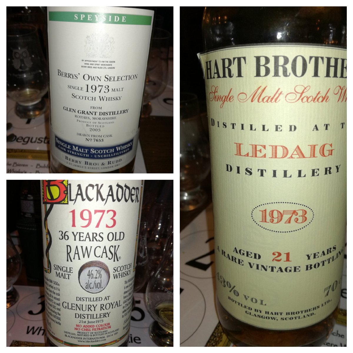 McMDrams's tweet photo. 1973 is a wonderfull whisky year! Happy brithday Chris and  thanks for sharing those beautiful whisky's with us! https://t.co/1PgeFLHKXZ