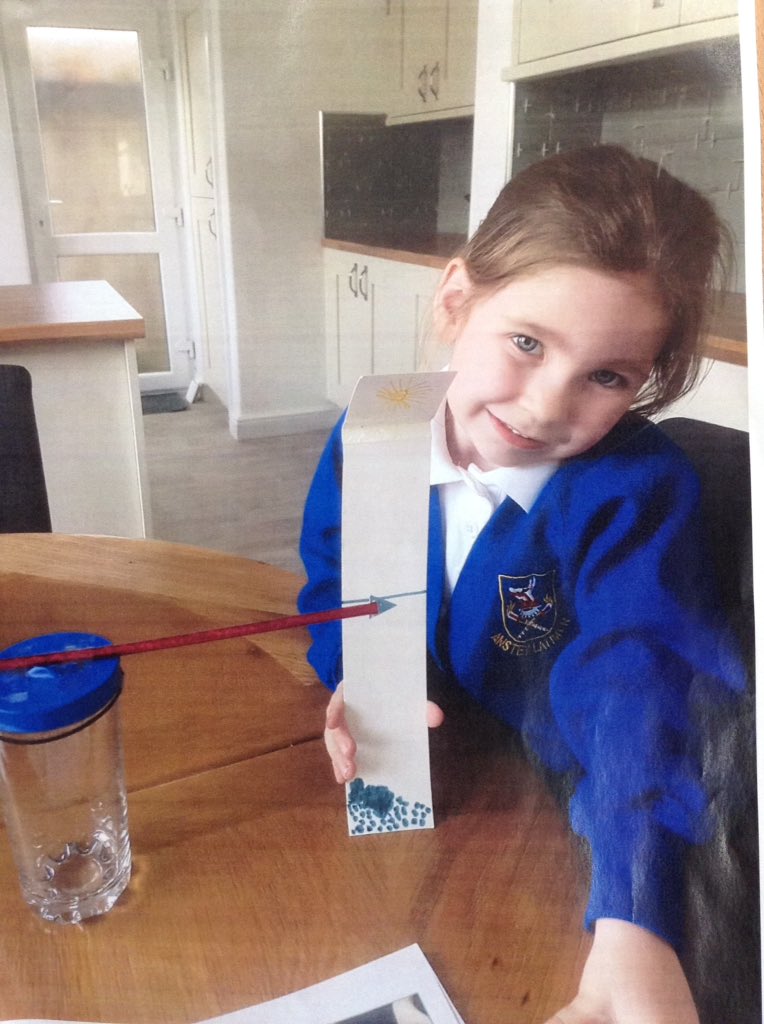 latimerprimary's tweet image. #ClassKB have been making their simple barometers for homework this week to link with our science topic 'Seasonal Changes'. The children have been coming into school as weather reporters! #LatimerScienceWeek