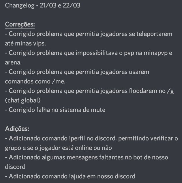 RedeIceMC's tweet photo. 🔨 Olá, 

Entramos em manutenção ontem para resolução de alguma bugs e já estamos na ativa novamente. 🤩

● Conecte-se já: https://t.co/AbDXpWTTZF https://t.co/SPHk3cLPEV