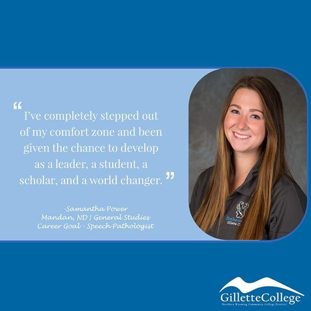 GC_CampusLife's tweet photo. Happy Friday! Finish strong with some inspiring words from student Samantha Power. #studentleaders #powerofcommunitycollege https://t.co/pfkHA3s8Ix https://t.co/EFUp9q4035