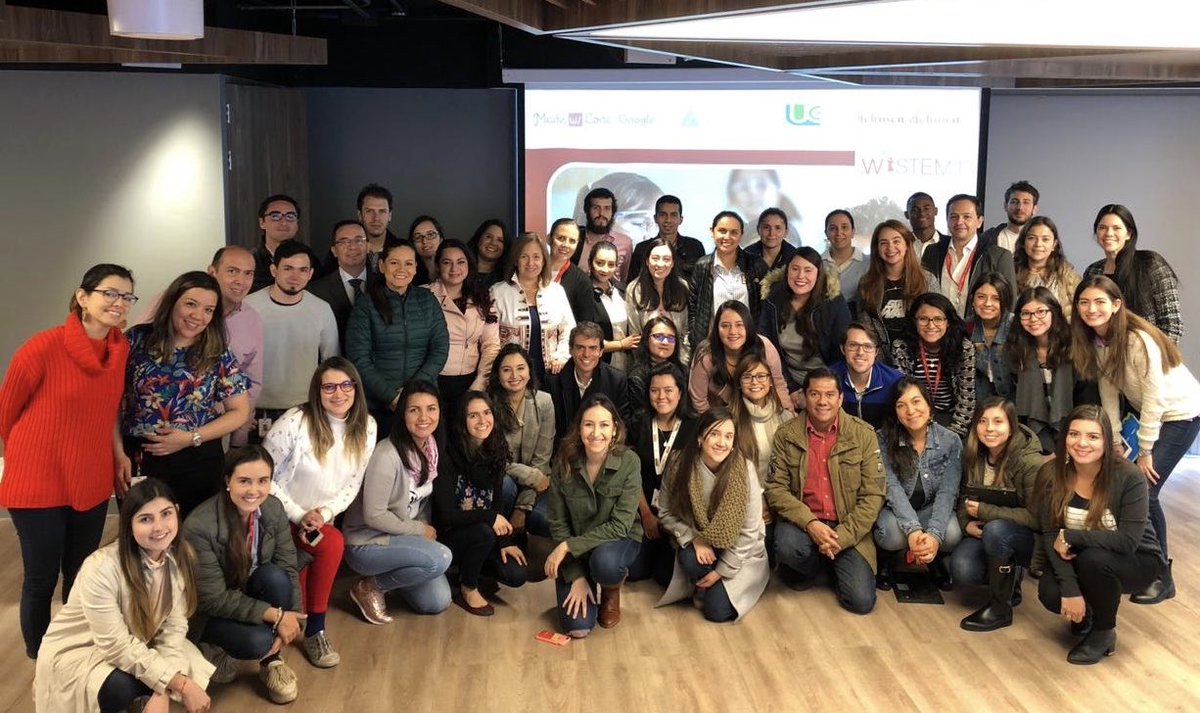 Thrilled to be leading this group of passionate people in the purpose to empower more than 500 young girls in #STEM disciplines from schools in Bogotá - in partnership with Google and Junior Achievement 😊#wistem2d #JNJ #mycompany