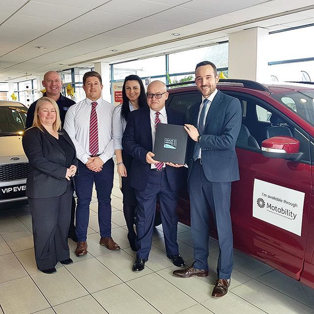 HUGE congratulations to our team at Mon Motors Ford in #Cwmbran for receiving the #Motability dealer award for outstanding service. Well done all!! 🥇