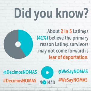dianesfarmer's tweet photo. What if you were afraid to go to the authorities for help and you were being abused?  #domesticviolence #abuse #WeSayNoMas #DecimosNoMas https://t.co/XRlihMhGco