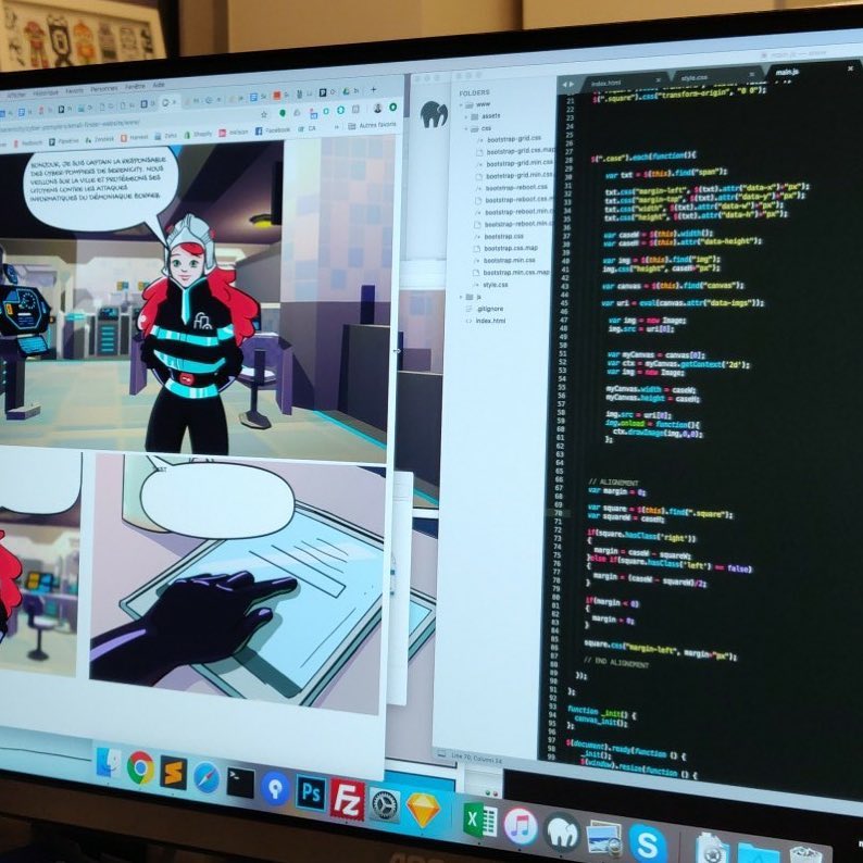Notre équipe a développé une BD interactive pour présenter les Cyber Pompiers de <a href="/serenicity_FR/">Serenicity</a> pendant de la #biennaledesign19.

<a href="/lacitedudesign/">Cité du design</a> <a href="/Serenity42000/">Serenity</a>