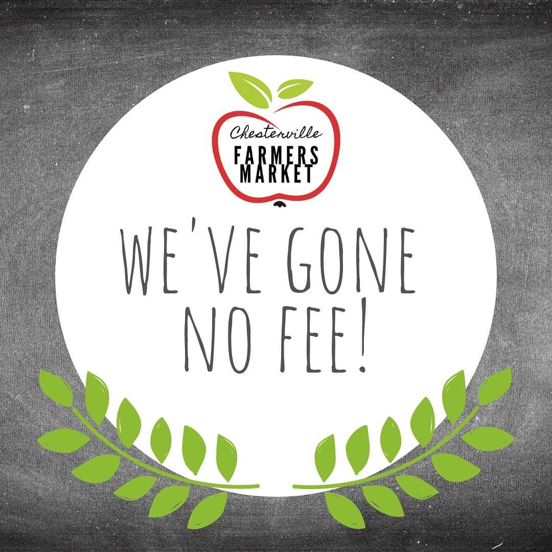 We've gone NO FEE!
#farmersmarket #organic #vegan #shoplocal #food #local #chesterville #eatlocal #chestervillefarmersmarket  #foodie #fresh #farm #healthyfood #supportlocal #farmer #summer #buylocal #farmers #farmlife #farmtotable #healthy #artisan