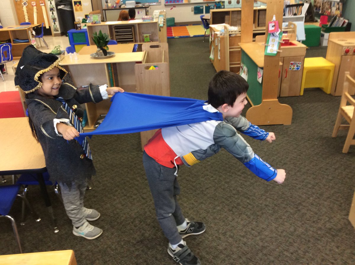 SheehanShares's tweet image. You know you have a good friend when they are there to hold your cape! #prekrocks