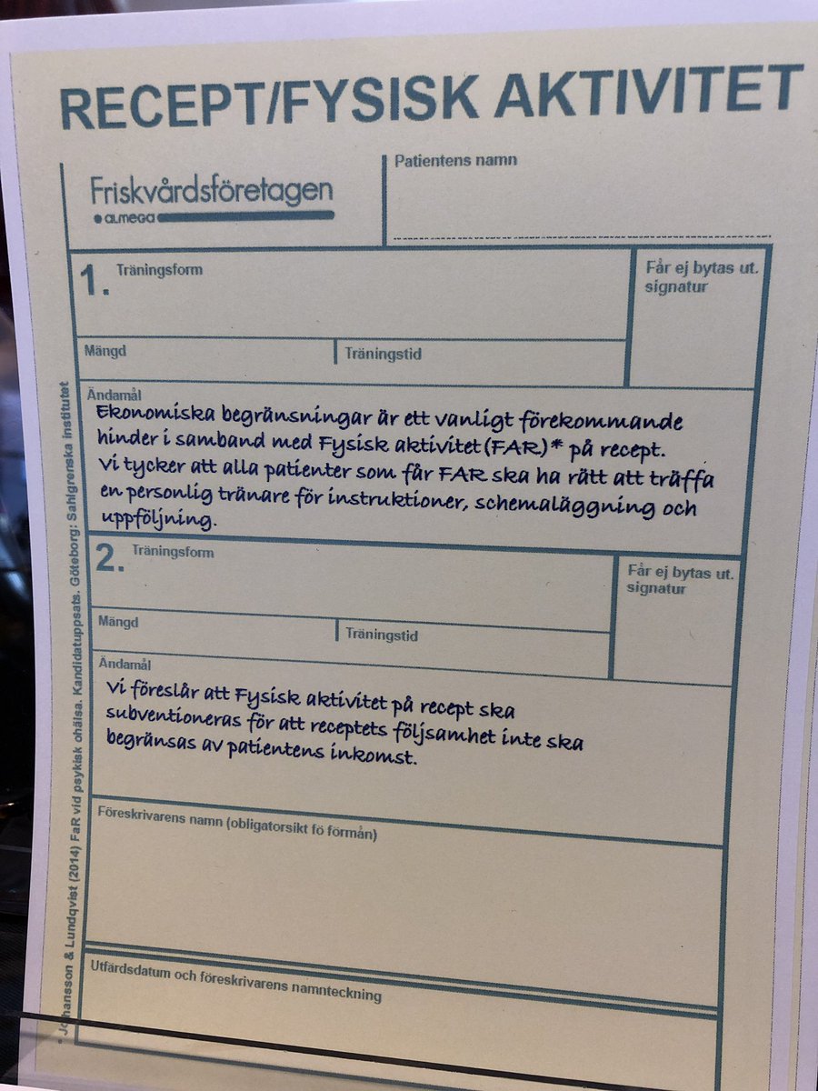 friskforetag's tweet image. Idag är vi på @socialdemokrat partikongress och pratar fysisk aktivitet på recept!